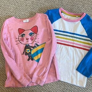 Mini Boden long sleeve tees *one w a mark*